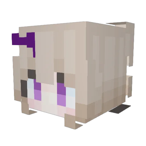 haggiwho Minecraft avatar head, 3D render