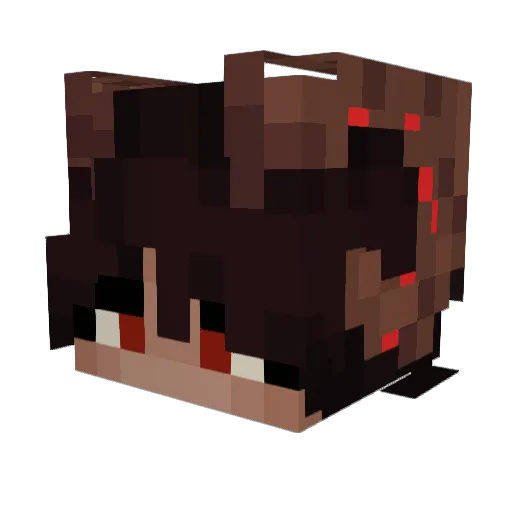 haghas Minecraft avatar head, 3D render
