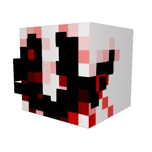 hagiatu Minecraft avatar head, 3D render