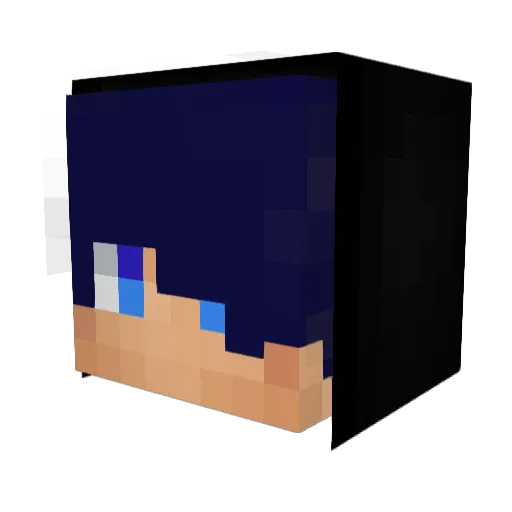 hagure_ Minecraft avatar head, 3D render