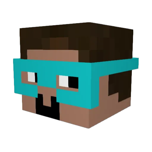 haha29384 Minecraft avatar head, 3D render