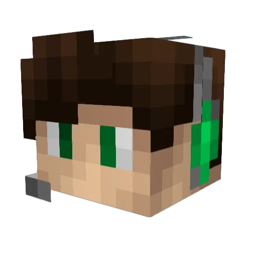haha_2333 Minecraft avatar head, 3D render