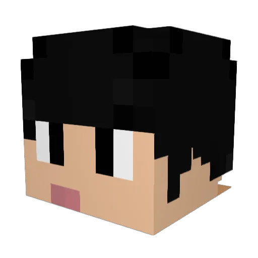 hahaha8888 Minecraft avatar head, 3D render