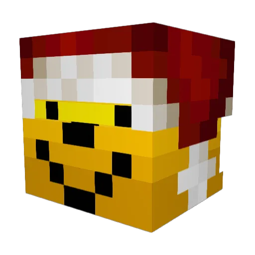 hahaha__ Minecraft avatar head, 3D render