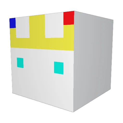 hahahahahg Minecraft avatar head, 3D render