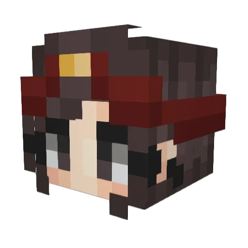 hahahaylee Minecraft avatar head, 3D render