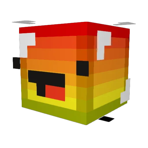 hahahe123 Minecraft avatar head, 3D render