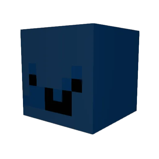 hahahellnah Minecraft avatar head, 3D render