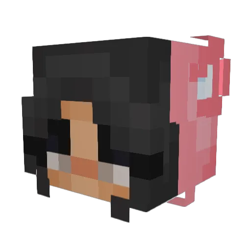 hahakyli Minecraft avatar head, 3D render