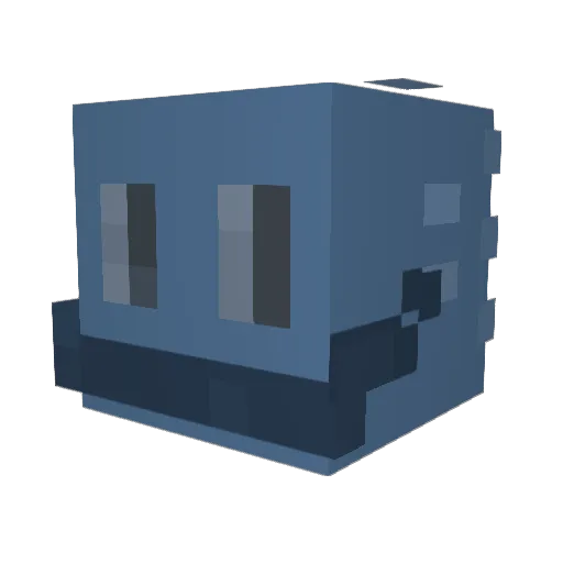 hahapercy Minecraft avatar head, 3D render