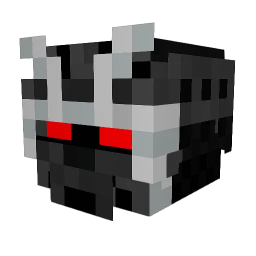 hahcker Minecraft avatar head, 3D render