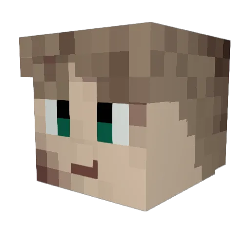 hahn_solo Minecraft avatar head, 3D render