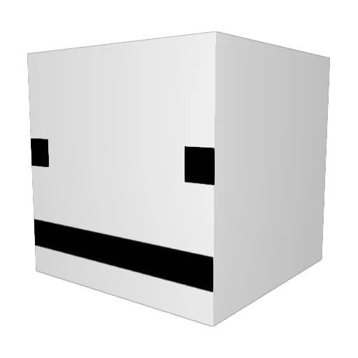 hahu07 Minecraft avatar head, 3D render