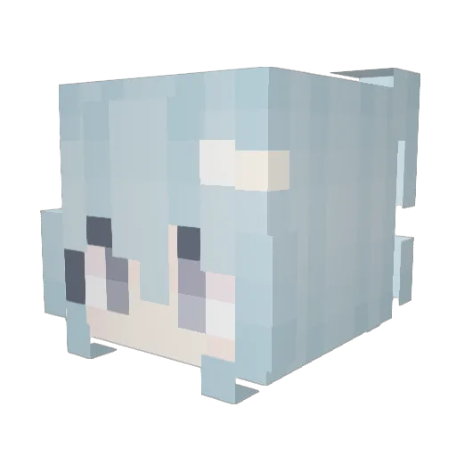 hai42 Minecraft avatar head, 3D render