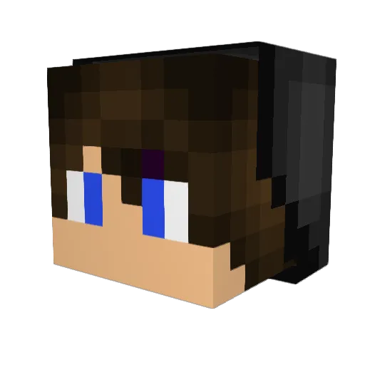 haihtaf Minecraft avatar head, 3D render