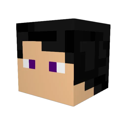 haiiino Minecraft avatar head, 3D render