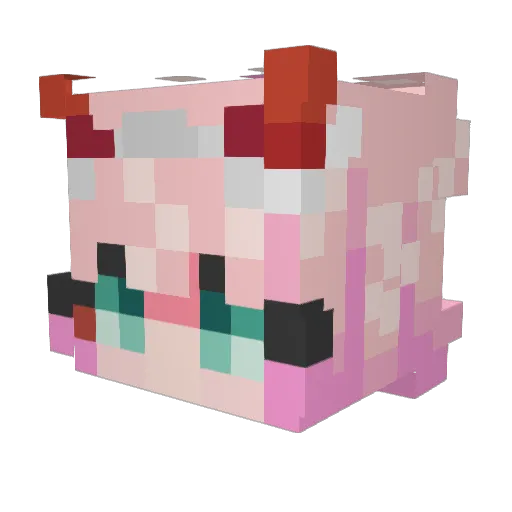 haiimax Minecraft avatar head, 3D render