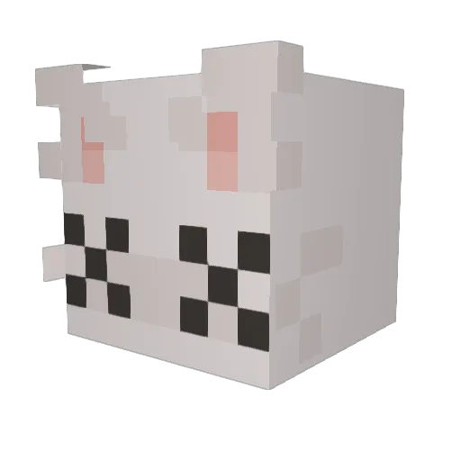 haiixd Minecraft avatar head, 3D render