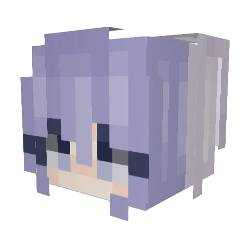 haiiz Minecraft avatar head, 3D render