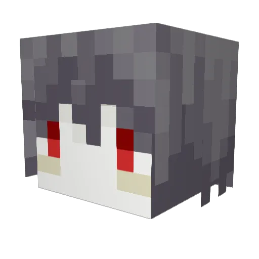 haikokko Minecraft avatar head, 3D render