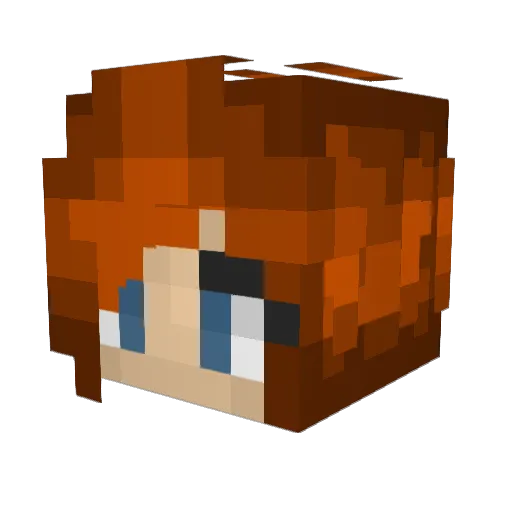 haiku85 Minecraft avatar head, 3D render