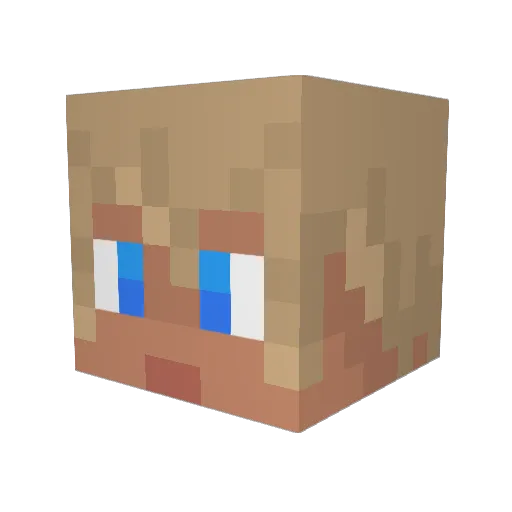 hail_stone1 Minecraft avatar head, 3D render