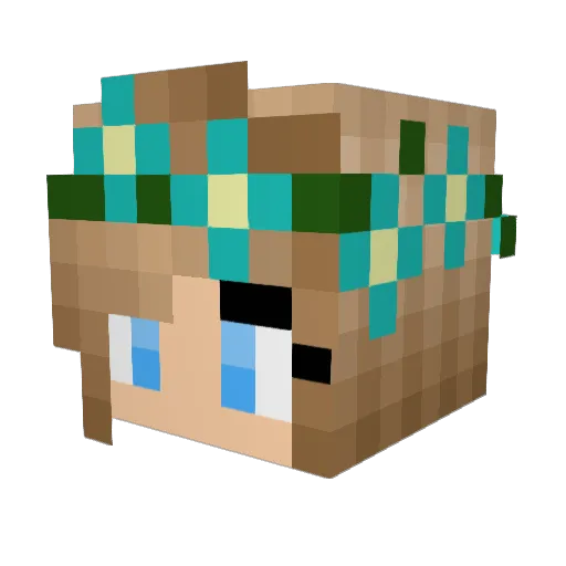 haileylea Minecraft avatar head, 3D render