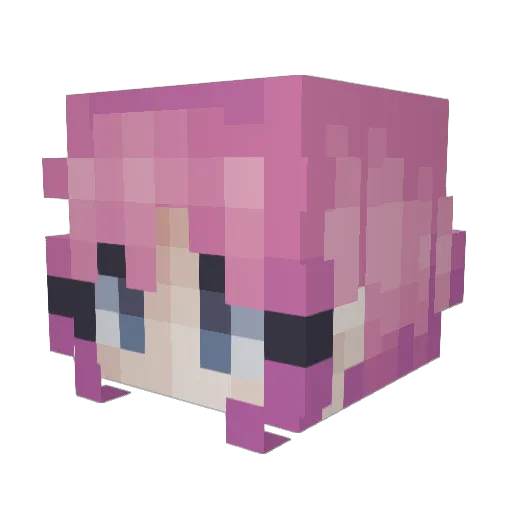 haileymeows Minecraft avatar head, 3D render
