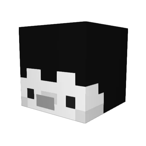 haileyrice Minecraft avatar head, 3D render
