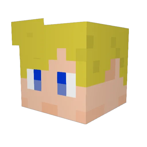 hailpyro Minecraft avatar head, 3D render