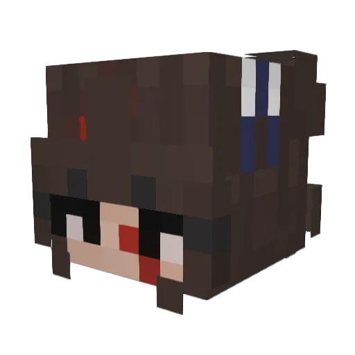 hailsaint Minecraft avatar head, 3D render
