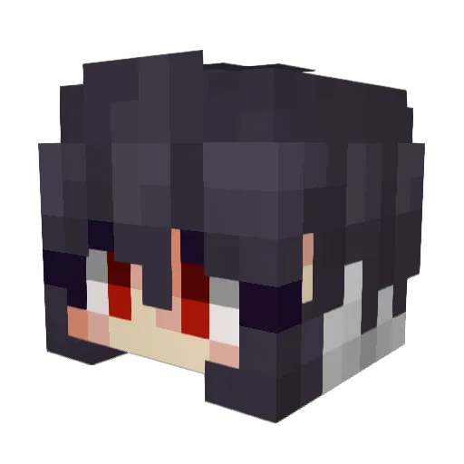 hailunl Minecraft avatar head, 3D render
