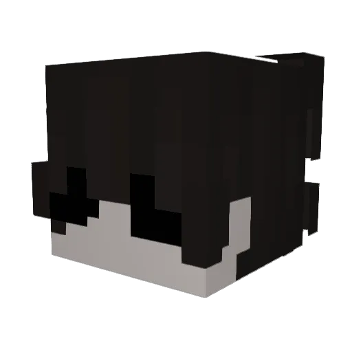 hailve Minecraft avatar head, 3D render