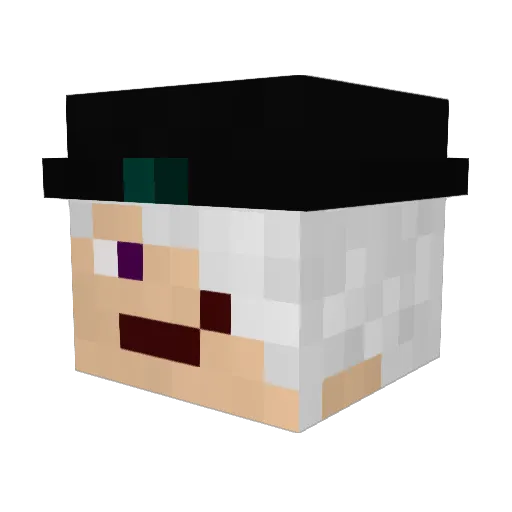 haimito Minecraft avatar head, 3D render