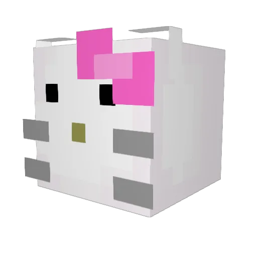 hainao Minecraft avatar head, 3D render