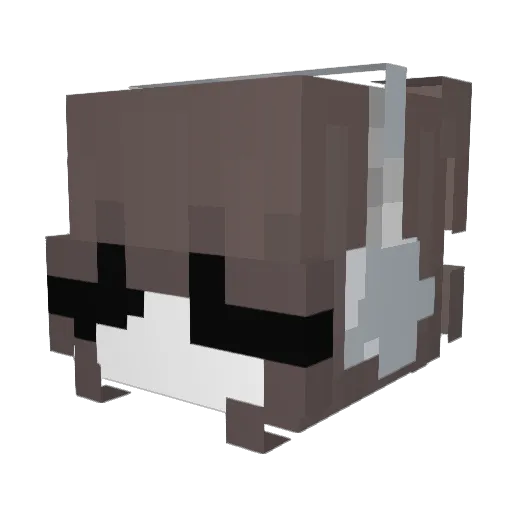 hairpuller Minecraft avatar head, 3D render