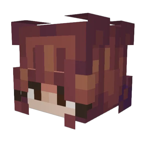 haiselovesolivia Minecraft avatar head, 3D render
