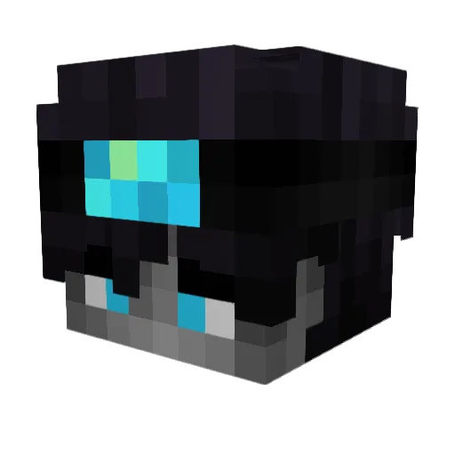 haithem Minecraft avatar head, 3D render