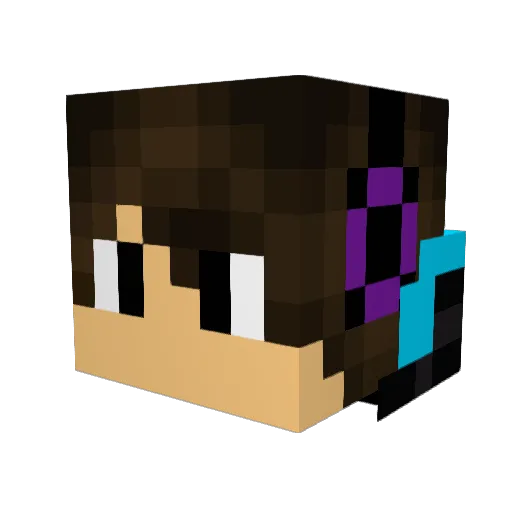 haitiwilliam Minecraft avatar head, 3D render