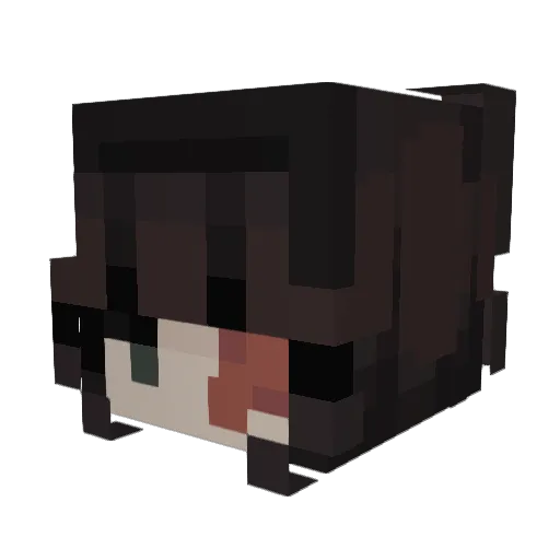 haiyomee Minecraft avatar head, 3D render