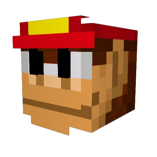 haj1999 Minecraft avatar head, 3D render