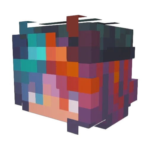 haj29 Minecraft avatar head, 3D render