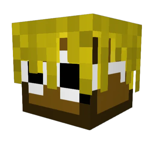 hajaar Minecraft avatar head, 3D render