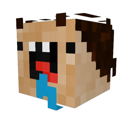 hajalel Minecraft avatar head, 3D render