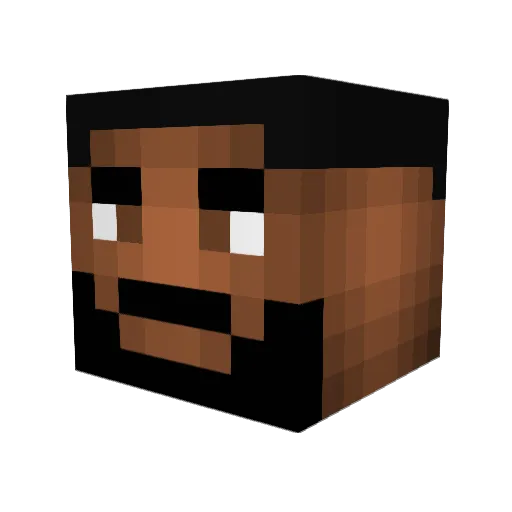 hajioich8 Minecraft avatar head, 3D render