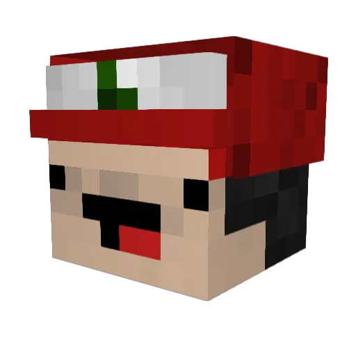 hajiw Minecraft avatar head, 3D render