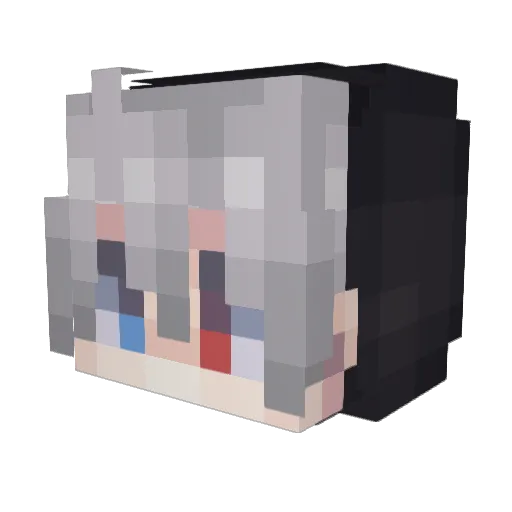 hajkada Minecraft avatar head, 3D render