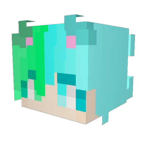 hajul Minecraft avatar head, 3D render