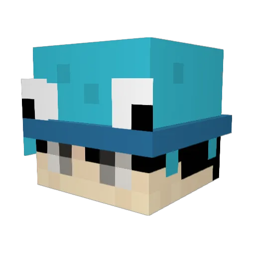 hak_u Minecraft avatar head, 3D render