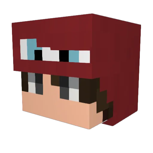 hakanvex Minecraft avatar head, 3D render